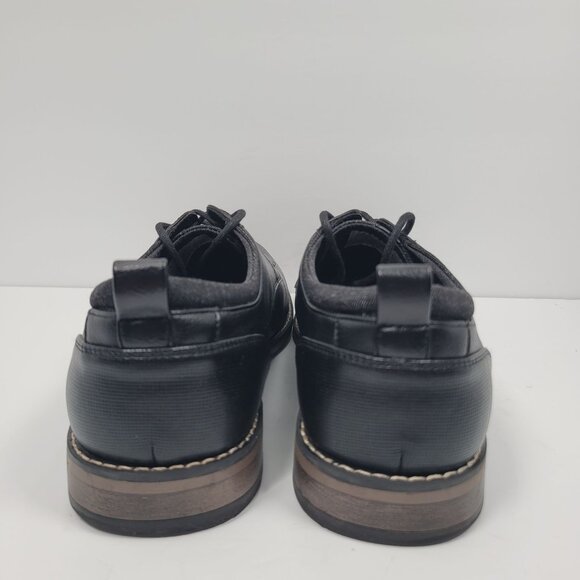 Perry Ellis Pacino Men's Black Faux Leather Oxford Shoes US Size 12 - Picture 4 of 8